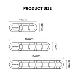 Desktop Cable Organizer Clips — Flexible Wire Holder
