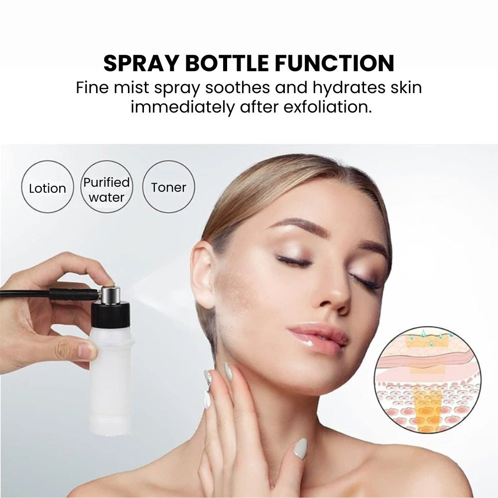 3 in 1 Microdermabrasion Vacuum & Spray Device - spray bottle