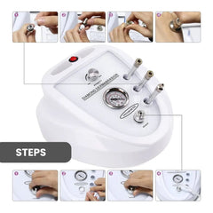 Diamond Microdermabrasion Facial Machine - steps