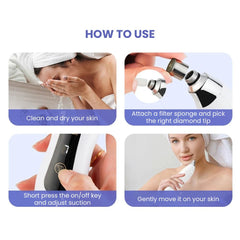 Diamond Microdermabrasion Facial Peeling Device 60KPa - how to use