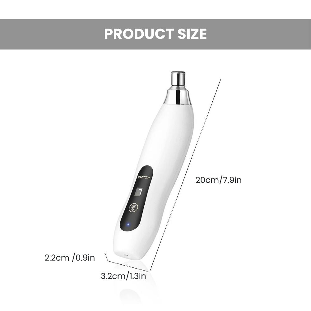 Diamond Microdermabrasion Facial Peeling Device 60KPa - size