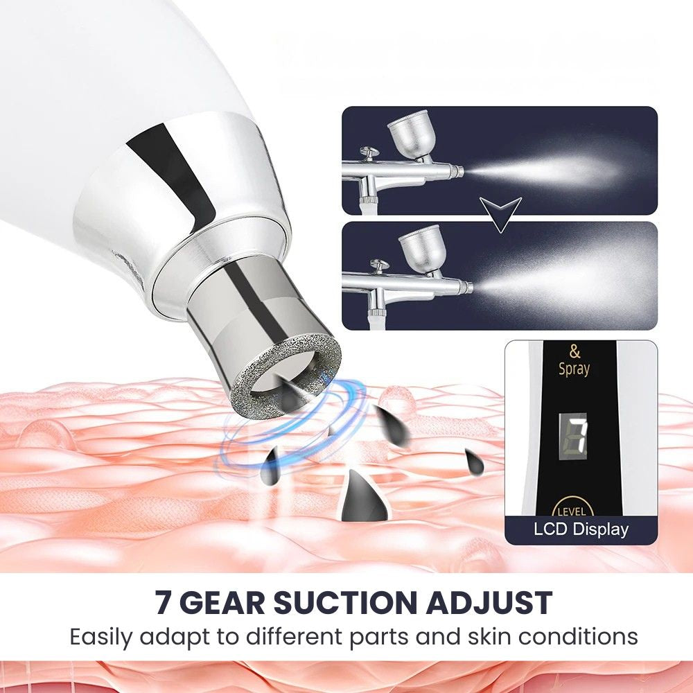 Diamond Peel Blackhead Remover — 2-in-1 Pore Vacuum - 7 gear