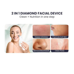 Diamond Peel Blackhead Remover — 2-in-1 Pore Vacuum - 2 in 1