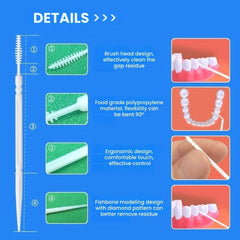 Disposable Toothpick Brush Set for Dental Care 200Pcs