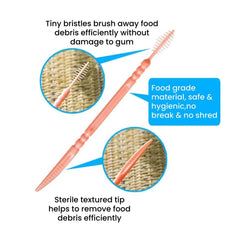 Disposable Toothpick Brush Set for Dental Care 200Pcs