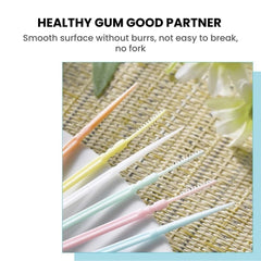 Disposable Toothpick Brush Set for Dental Care 200Pcs