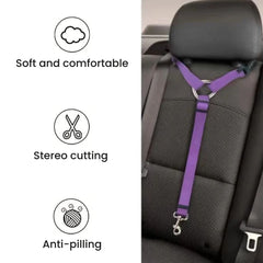 Dog Car Seat Belt & Harness — Adjustable Safety Tether