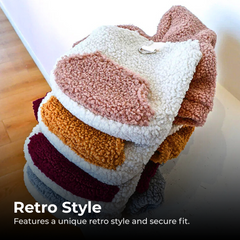 Warm Berber Fleece Dog Hoodie for Small Pets