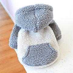 Warm Berber Fleece Dog Hoodie for Small Pets