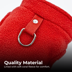 Warm Dog Jacket Vest with D-Ring for Small Pets