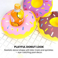 Donut Inflatable Drink Holder — Pool Float Coaster