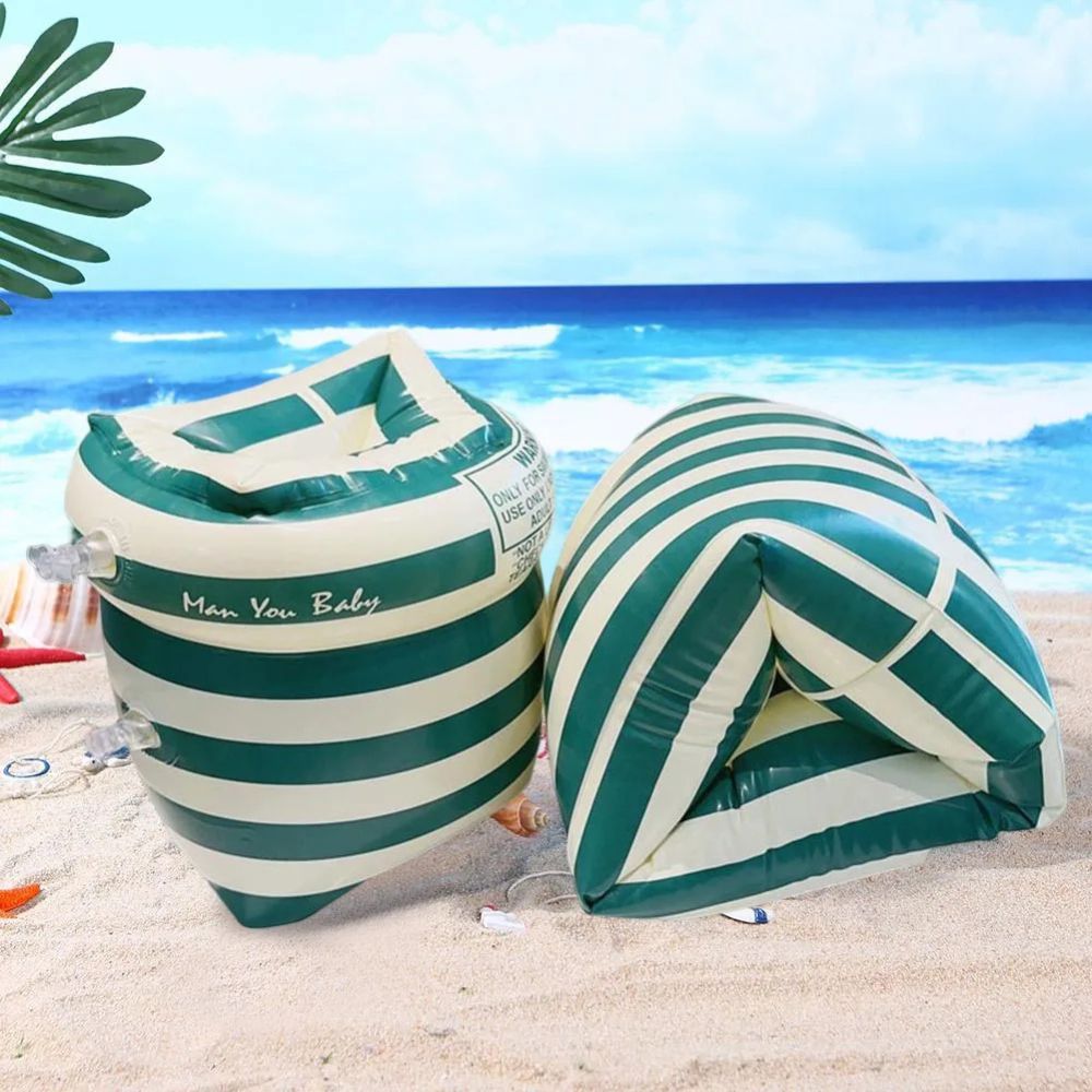 Double-Airbag Inflatable Pool Armbands — Kids & Adults