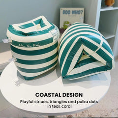 Double-Airbag Inflatable Pool Armbands — Kids & Adults