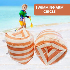 Double-Airbag Inflatable Pool Armbands — Kids & Adults swiming