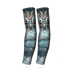 Cool Ice Silk Tattoo Arm Sleeves – Breathable & UV Protection