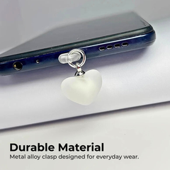 Gradient Heart Phone Dust Plug Charm