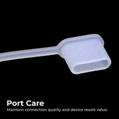 20pcs USB-C Dust Plug Protectors — Tethered Caps