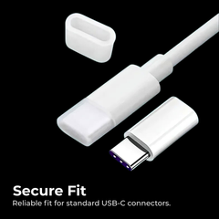 20pcs USB-C Dust Plug Protectors — Tethered Caps