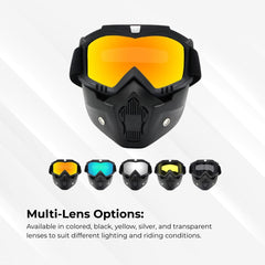 Dustproof Motocross Goggles with Full Face Off-Road Mask
