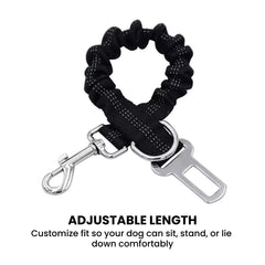 Elastic Dog Car Seat Belt — Safety Bungee Leash