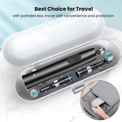 Electric Toothbrush for Adults with 8 Soft Brush Heads