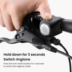 Electric Bike Bell 120dB Loud Horn with 3 Sound Modes