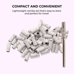 Electric Nail Drill Bits & Sanding Bands Set 100pcs