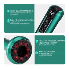 Electric Smart Cupping Therapy Massager with Heat - details