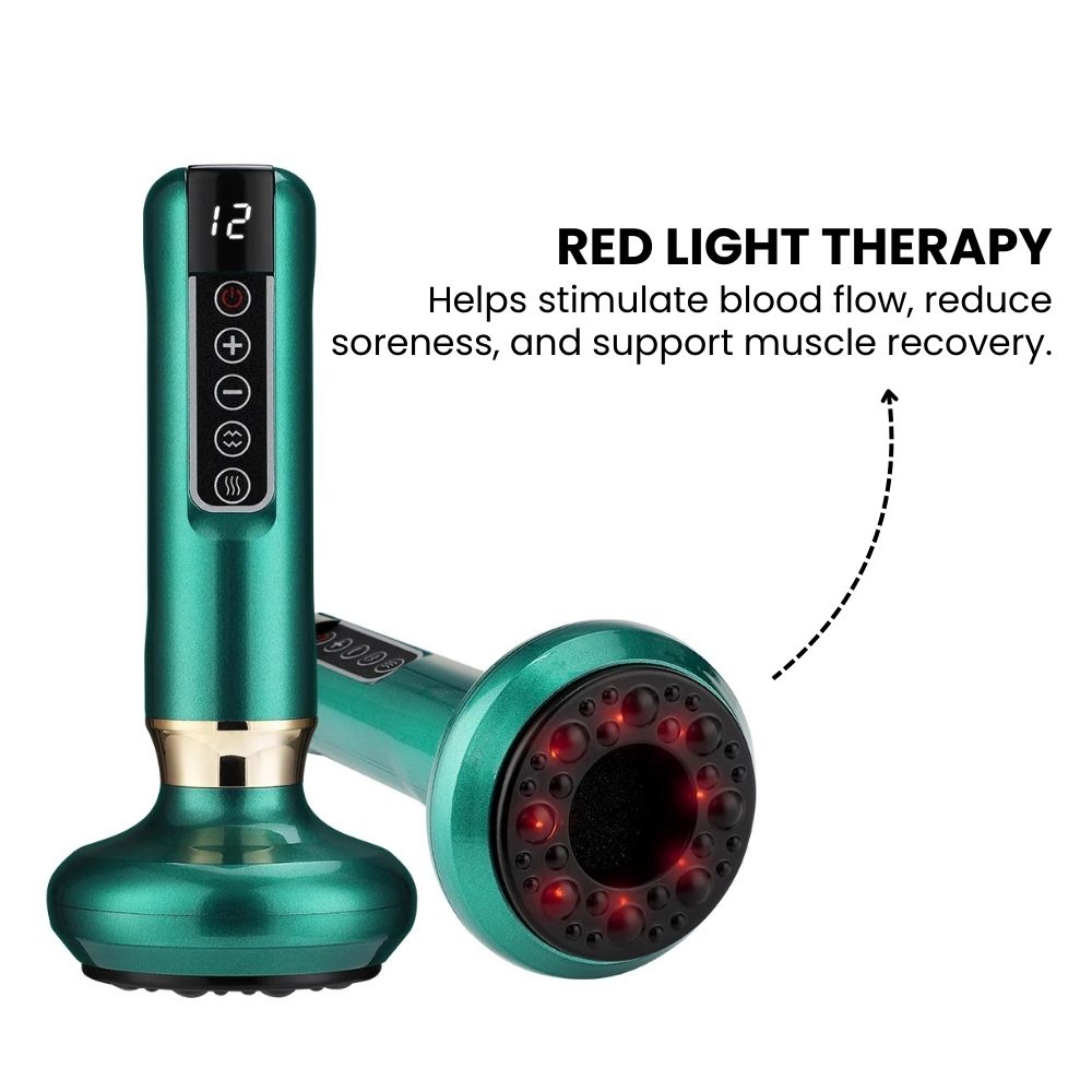 Electric Smart Cupping Therapy Massager with Heat - red light theraphy