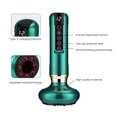 Electric Smart Cupping Therapy Massager with Heat - features