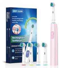 Electric Toothbrush for Adults with 8 Soft Brush Heads