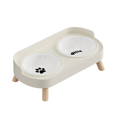 Elevated Double Pet Bowl – Stainless Removable & Non-Slip
