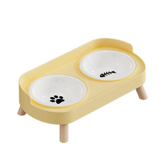 Elevated Double Pet Bowl – Stainless Removable & Non-Slip