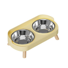 Elevated Double Pet Bowl – Stainless Removable & Non-Slip