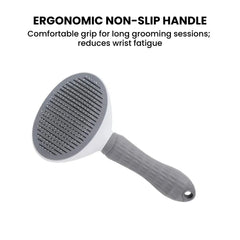 Self-Cleaning Pet Grooming Brush — Massage & Deshedding
