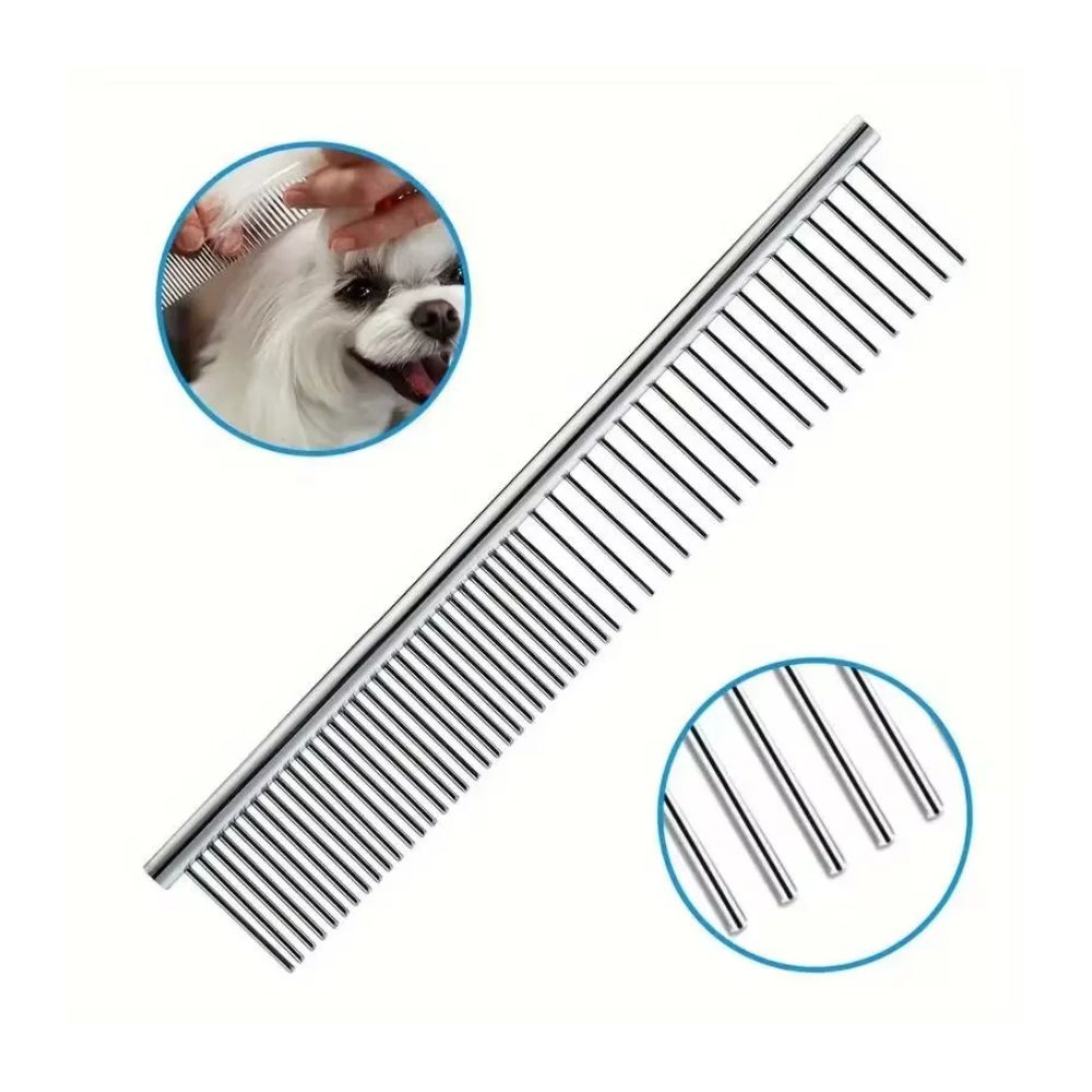 Ergonomic Pet Grooming Scissor — 7.5" Stainless - comb