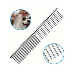 Ergonomic Pet Grooming Scissor — 7.5" Stainless - comb