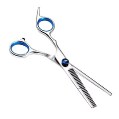 Ergonomic Pet Grooming Scissor — 7.5" Stainless - flat scissor