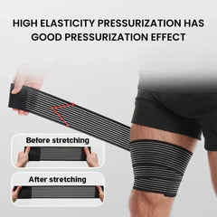 Extra Long Elastic Knee Wrap – Compression Bandage Support