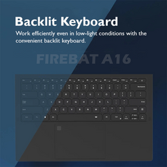 FIREBAT A16 Laptop Intel N5095 , 16GB RAM, 512GB SSD