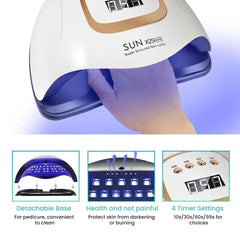Fast Curing UV Nail Lamp 81W LED for Salon & Home Use