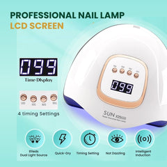 Fast Drying 380W UV LED Nail Lamp for All Gel Polish Types