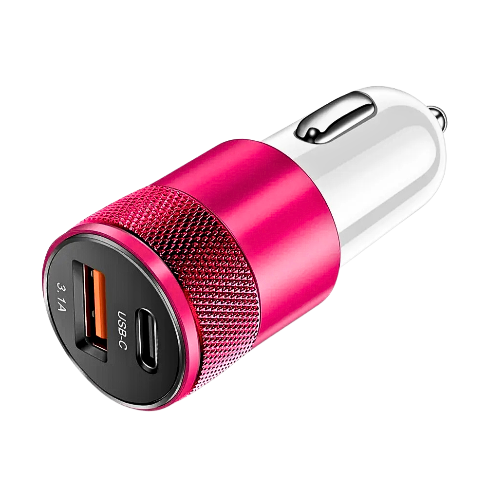 3.1A USB-C Car Charger Fast Charging Adapter for Phones