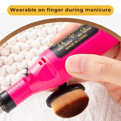 Finger Ring Manicure Dust Brush - Soft & Dense