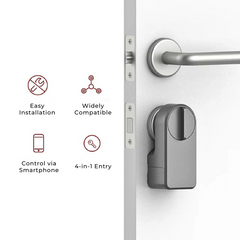 Smart Fingerprint Door Lock — Tuya App, PIN & Key Access
