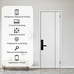 Smart Fingerprint Door Lock with Tuya App & Keypad