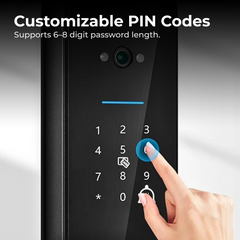 Smart Fingerprint Door Lock with Tuya App & Keypad