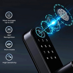 Smart Fingerprint Door Lock with Tuya App & PIN Access