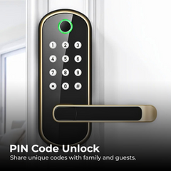 Smart Fingerprint Door Lock with Tuya App & PIN Access