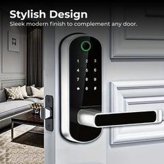 Smart Fingerprint Door Lock with Tuya App & PIN Access
